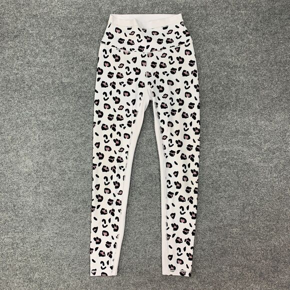 Allfenix High Rise Legging Womens XS Extra Large Snow Leopard Stretch Pull On - Picture 2 of 11